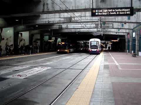 Downtown Seattle Transit Tunnel Morning Rush in Downtown Seattle Transit Tunnel YouTube