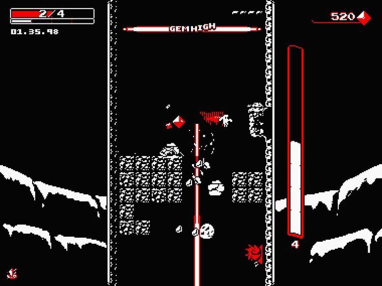 Downwell (video game) Downwell Extended Gameplay Video 60FPS YouTube