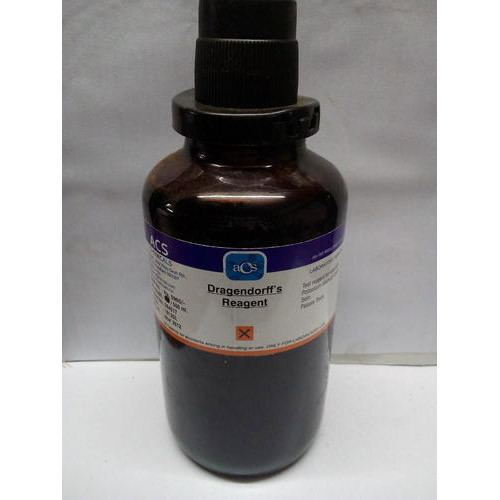 ACS Liquid Dragendorff''s Reagent, For Laboratory, 100-500 Ml, Rs 1748  /bottle | ID: 18321437891
