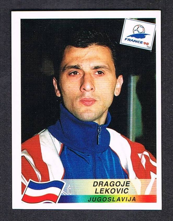 Dragoje Leković 406 Dragoje Lekovic Panini France 98 World Cup sticker 406 DRAGOJE