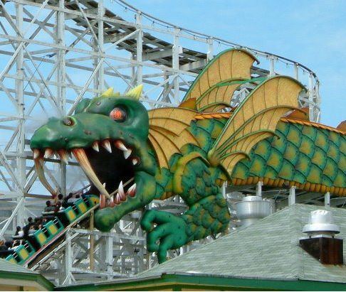 Dragon Coaster (Playland) The famous Dragon Coaster at Playland in Rye NY I spent many a