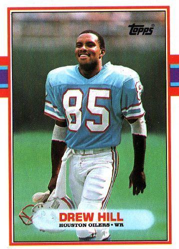 Drew Hill HOUSTON OILERS Drew Hill 95 TOPPS 1989 NFL American Football