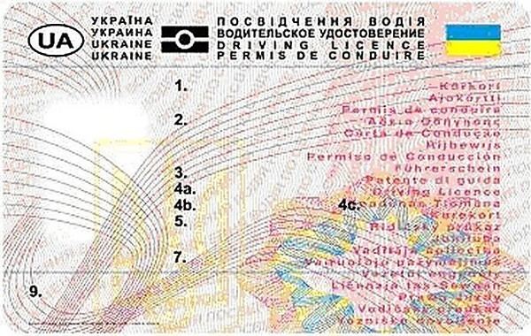 Driving licence in Ukraine