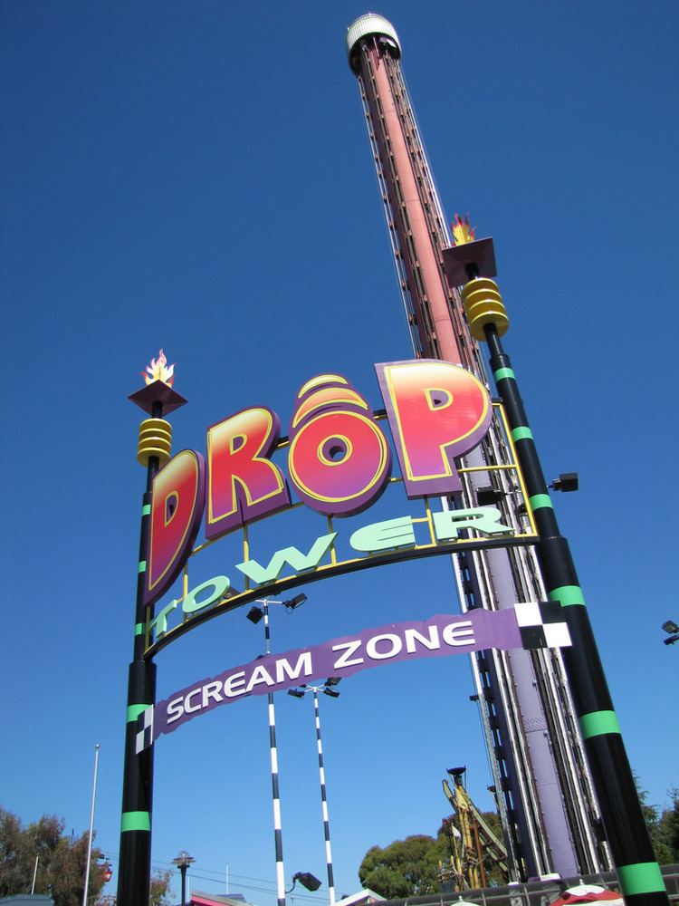 Drop Tower: Scream Zone Drop Tower scream zone Over 240 feet high Drop Tower is t Flickr