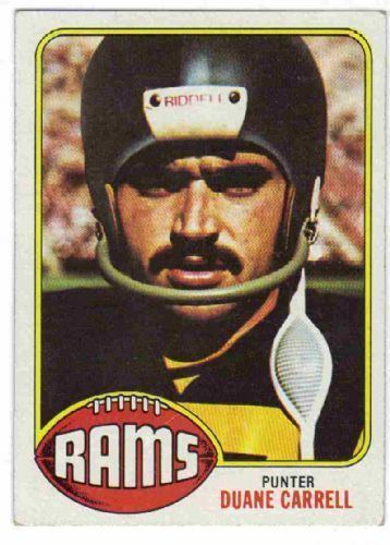 Duane Carrell LOS ANGELES RAMS Duane Carrell 343 Topps 1976 NFL American
