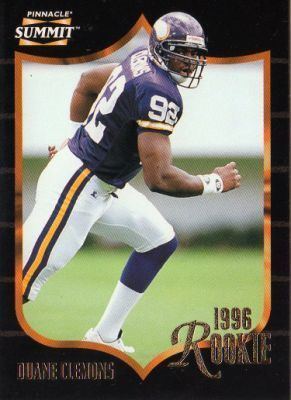 Duane Clemons MINNESOTA VIKINGS Duane Clemons 163 ROOKIE Pinnacle Summit 1996