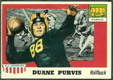 Duane Purvis Duane Purvis 1955 Topps AllAmerican 51 Vintage Football Card
