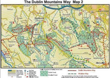 Dublin Mountains Way Dublin Mountain Way Massy Estate to Johnny Foxes via Cruagh