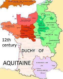 Duchy of Aquitaine Duchy of Aquitaine Map 12th century Historical maps amp atlases