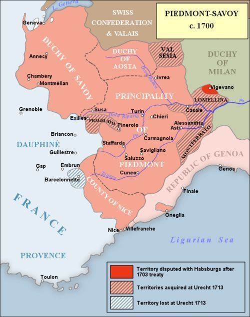 Duchy of Savoy Duchy of Savoy Victor Amadeus II39s lands c 1700 comprised the