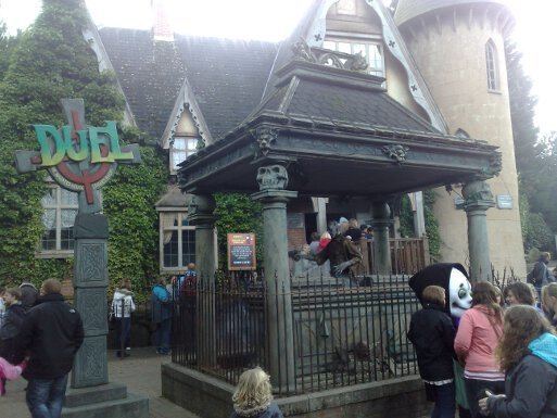 Duel - The Haunted House Strikes Back! Duel The Haunted House Strikes Back at Alton Towers Theme Park