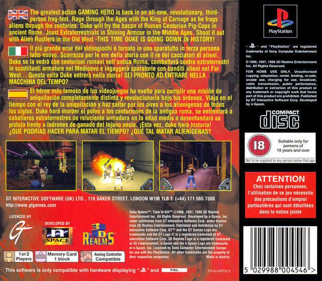 Duke Nukem: Time to Kill Duke Nukem Time to Kill Box Shot for PlayStation GameFAQs