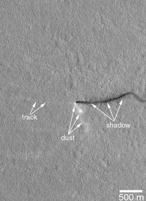 Dust devil tracks
