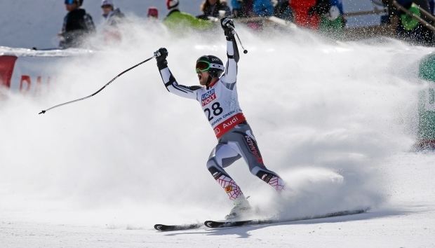 Dustin Cook Canadian Dustin Cook wins superG silver at world alpine