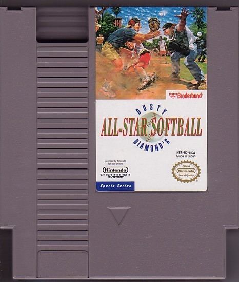 Dusty Diamond's All-Star Softball Dusty Diamond Softball NES Nintendo Game