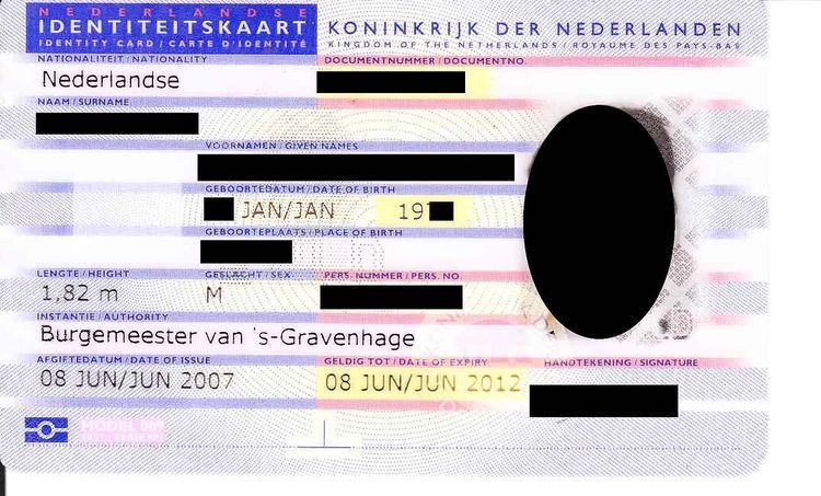 Dutch identity card