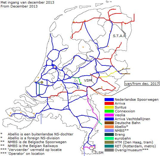 Dutch railway services