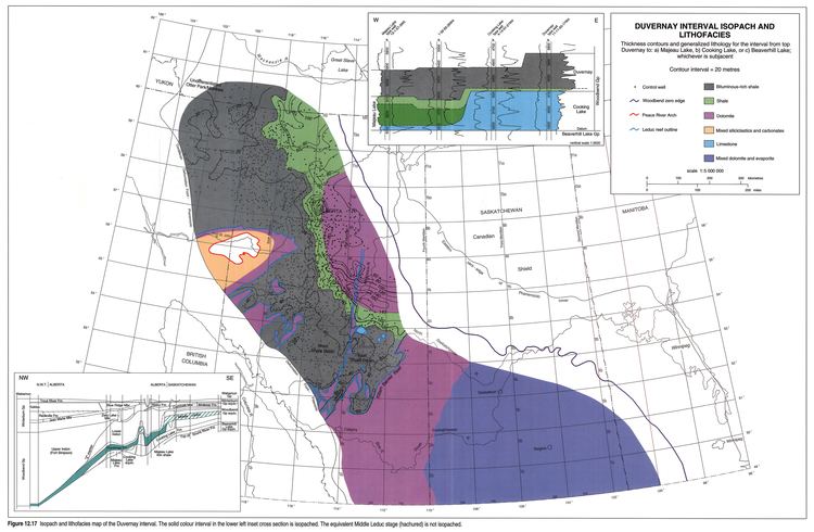 Duvernay Formation Chapter 12 Devonian WoodbendWinterburn Strata