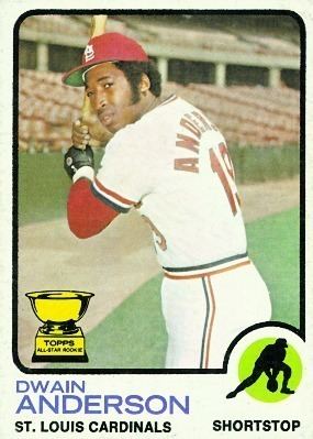 Dwain Anderson Baseball Card Database Dwain Anderson 1973