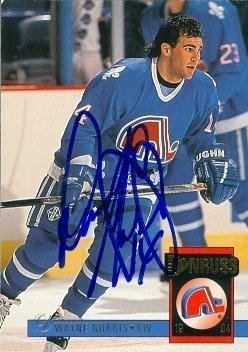 Dwayne Norris Dwayne Norris autographed Hockey Card Quebec Nordiques 1994