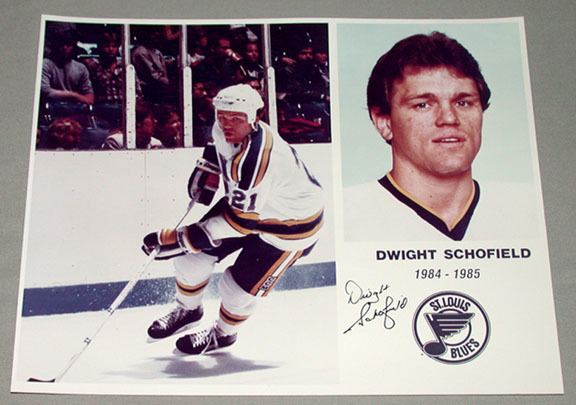 Dwight Schofield Dwight Schofield St Louis Blues Nhl Hockey Firmado Foto eBay