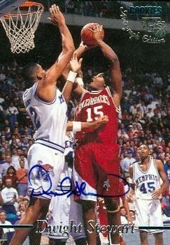 Dwight Stewart Dwight Stewart autographed Basketball Card Arkansas 1995 Classic