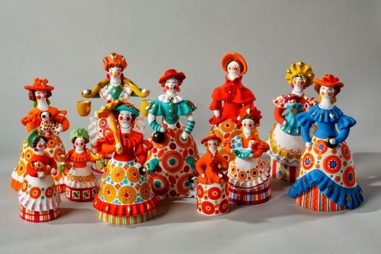 Dymkovo toys Masters of Craft Folk clay toys from Russia