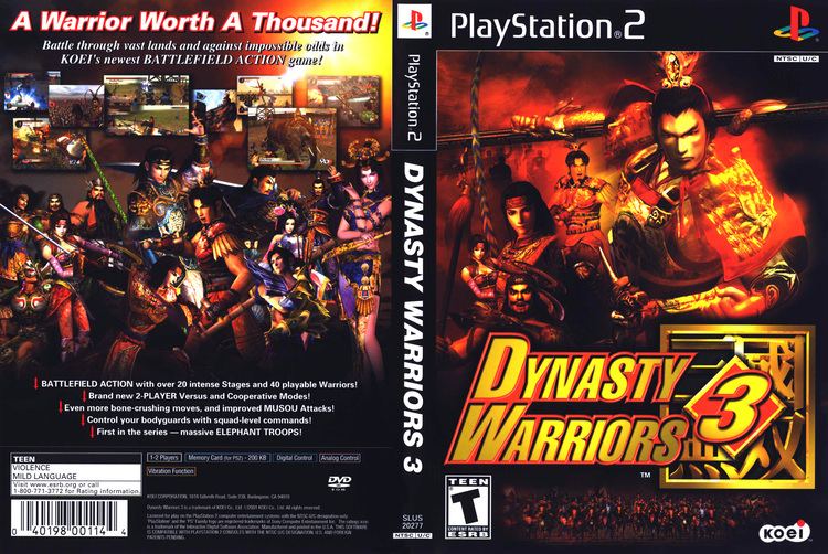 Dynasty Warriors 3 Dynasty Warriors 3 Cover Download Sony Playstation 2 Covers The
