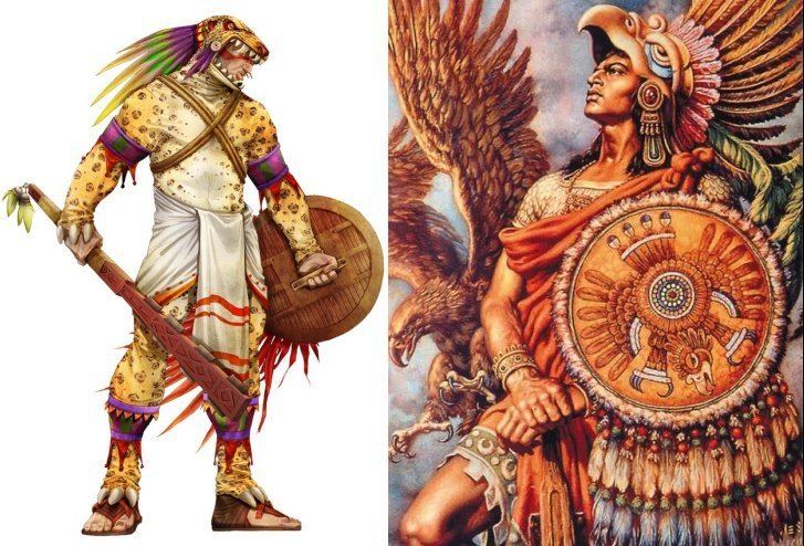 Eagle warrior Fearsome Aztec Eagle Warriors And Jaguar Warriors Of Mesoamerica