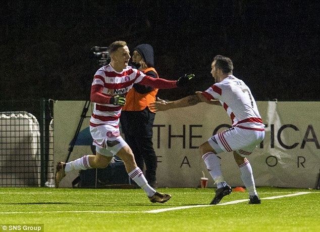 Eamonn Brophy Hamilton 11 Celtic Eamonn Brophy strikes to rescue Accies precious