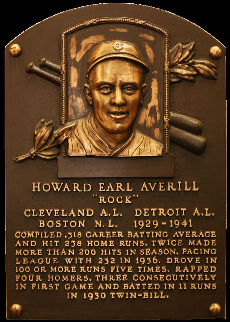 Earl Averill Averill Earl Baseball Hall of Fame