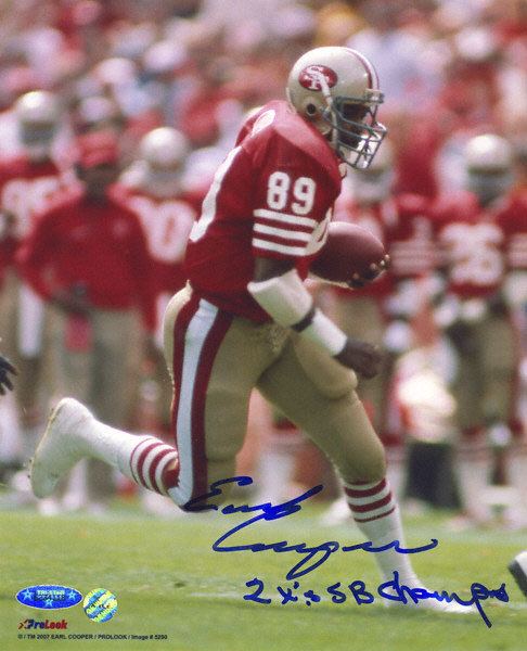 Earl Cooper Earl Cooper San Francisco 49ers Autographed 8x10