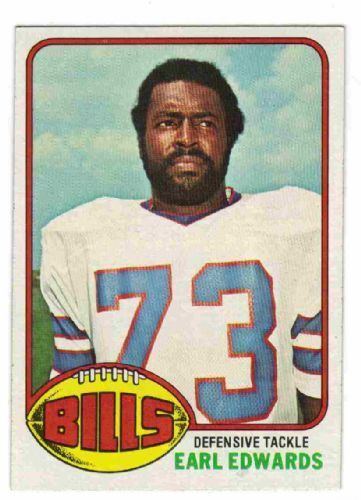 Earl Edwards (American football) BUFFALO BILLS Earl Edwards 213 TOPPS 1976 NFL American Football