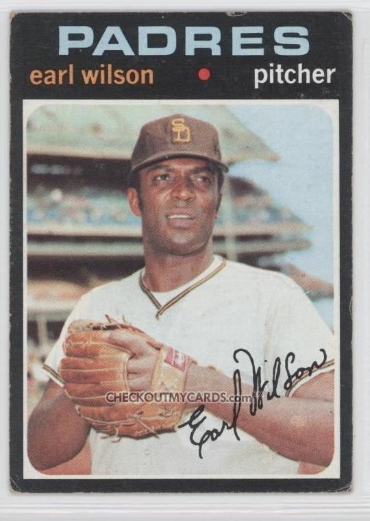 Earl Wilson (baseball) Card Corner 1971 Topps Earl Wilson The Hardball Times