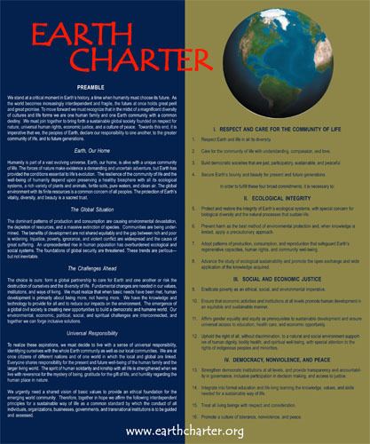 Earth Charter wwwfgcueduCESEimagesEarthCharterPostercopyjpg
