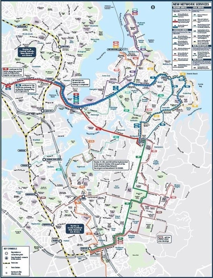 East Auckland New Network for east Auckland