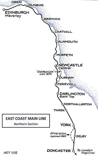 East Coast Main Line Disused Stations East Coast Main Line in Northumberland