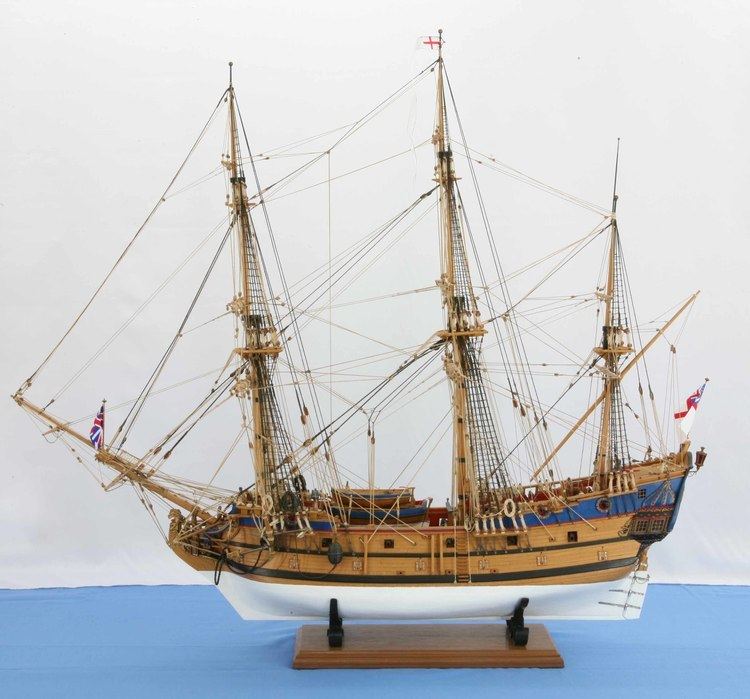 East Indiaman Photos ship model East Indiaman PRINCE OF WALES of 1740 Whole ship