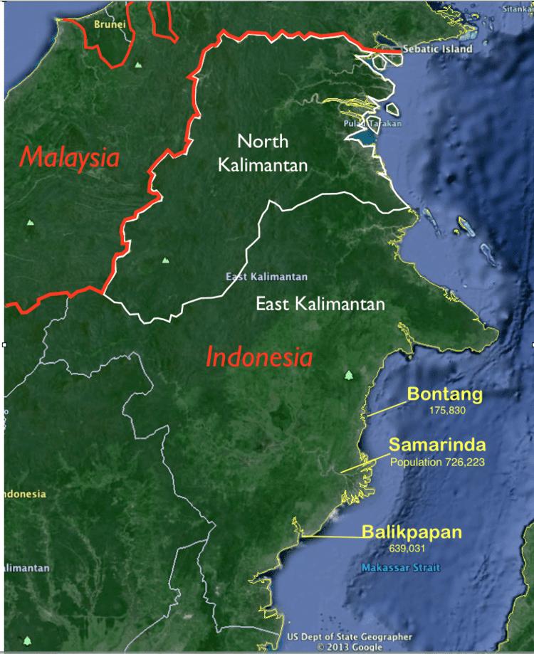  Map  Of East  Kalimantan  Indonesia 88 World Maps 