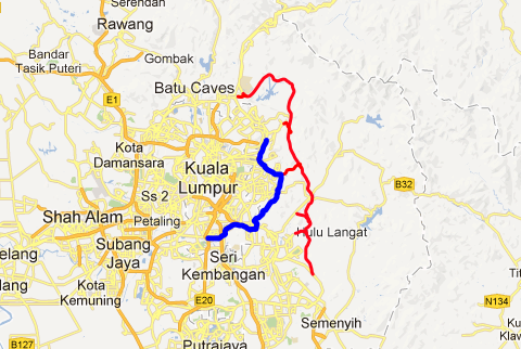 East Klang Valley Expressway EKVE DEIA Alignment ikiMap