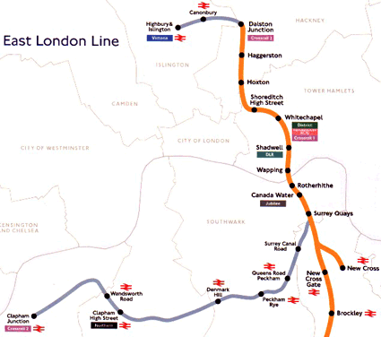 East London Line Shoreditch tube station London Underground East London Line
