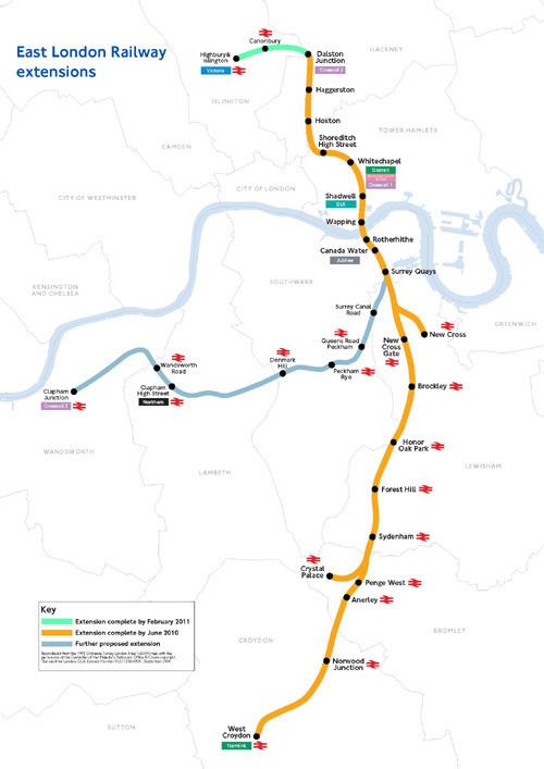 East London line extension