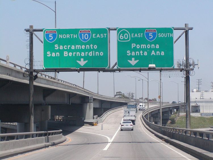 East Los Angeles Interchange Santa Monica Freeway ends here and approaching East Los An Flickr