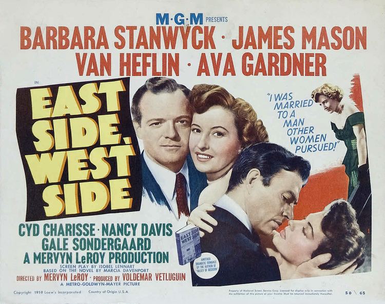East Side, West Side (1949 film) East Side West Side 1949 Journeys in Classic Film
