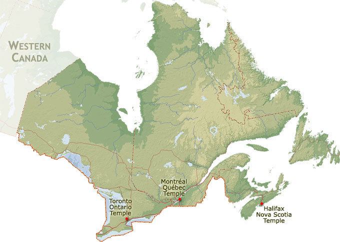 Eastern Canada LDS Mormon Temples Geographical Region Eastern Canada