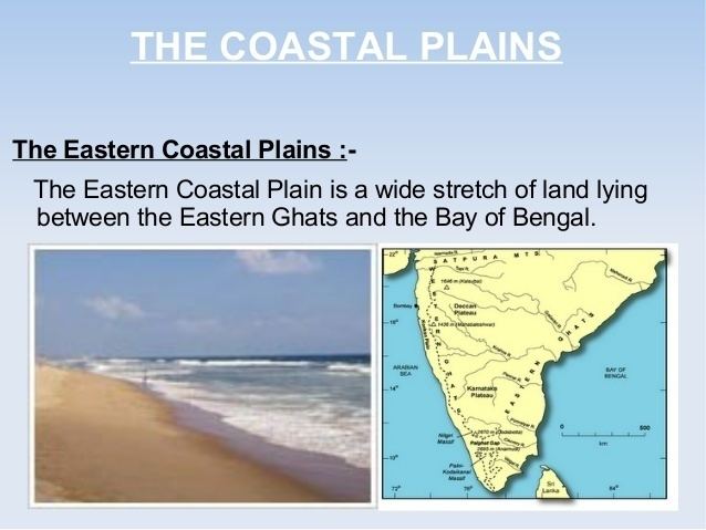 Eastern coastal plains The coastal plains g