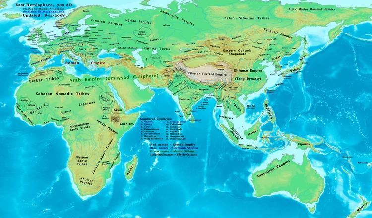 Eastern Hemisphere World History Maps by Thomas Lessman