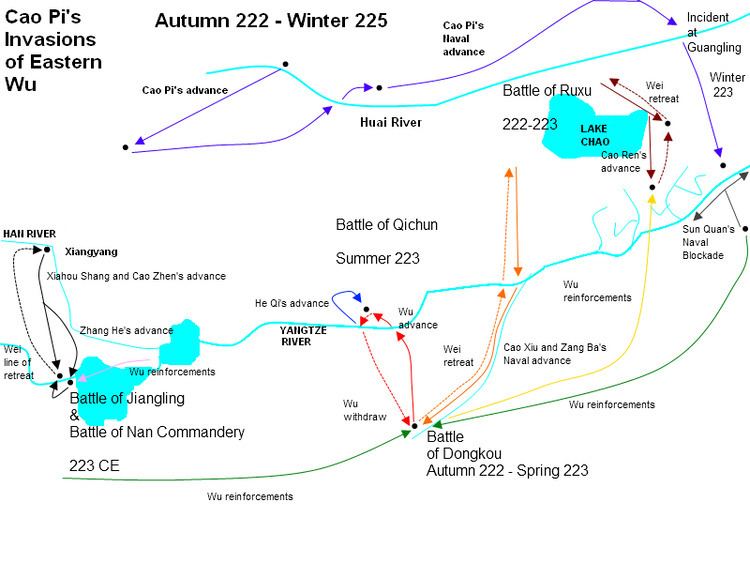 Eastern Wu Cao Pi39s invasions of Eastern Wu Wikipedia