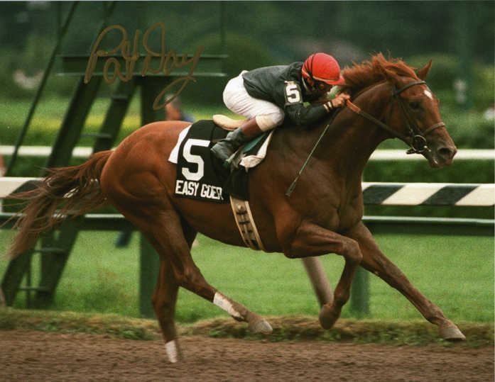 Easy Goer Easy Goer Travers Stakes 810 Signed Gallery of Champions