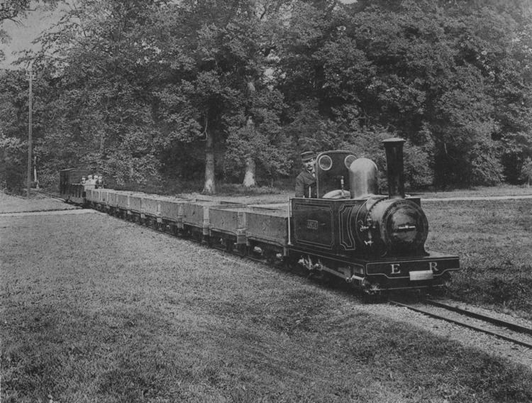 Eaton Hall Railway FileEngine No 4 and train Eaton Hall Railway Plate VIII Minimum